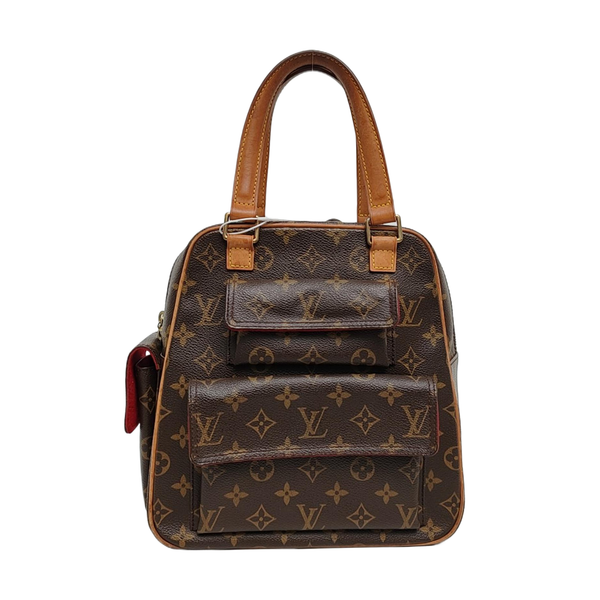 EXCENTRI-CITE Monogram Coated Canvas Brown