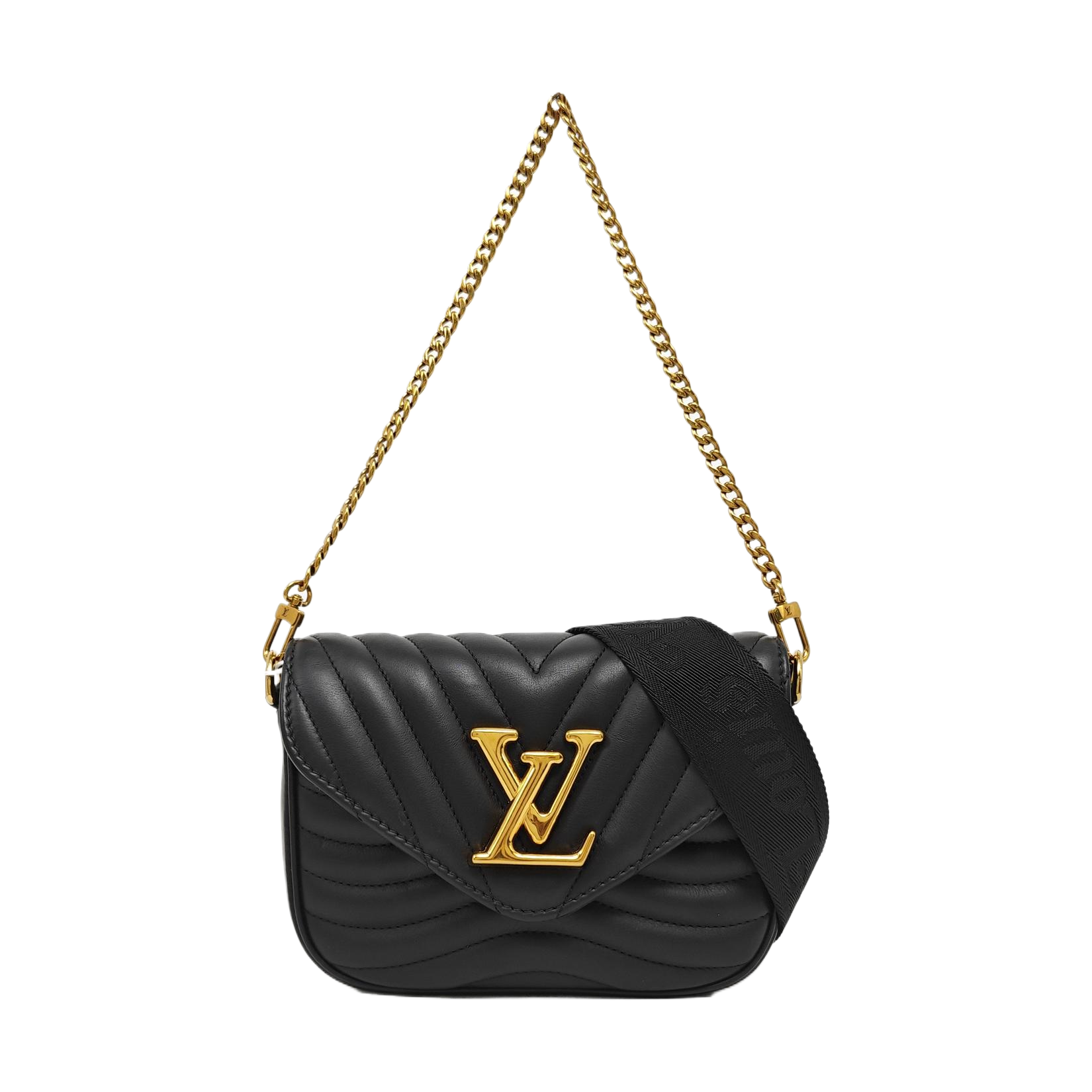 NEW WAVE Quilted Calfskin Black