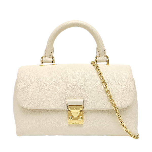 NANO MADELEINE Nano Monogram Calfskin Beige