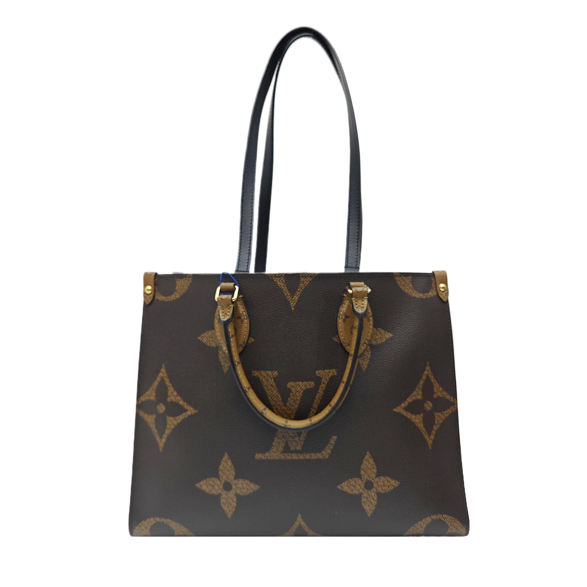 ONTHEGO MM Monogram Coated Canvas Brown