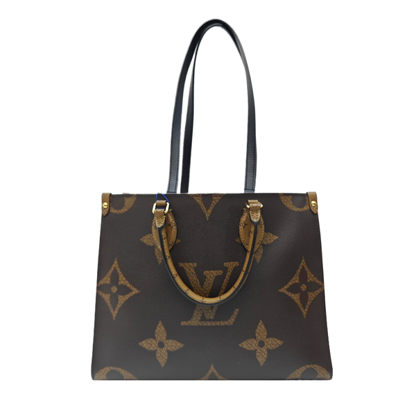 ONTHEGO MM Monogram Coated Canvas Brown
