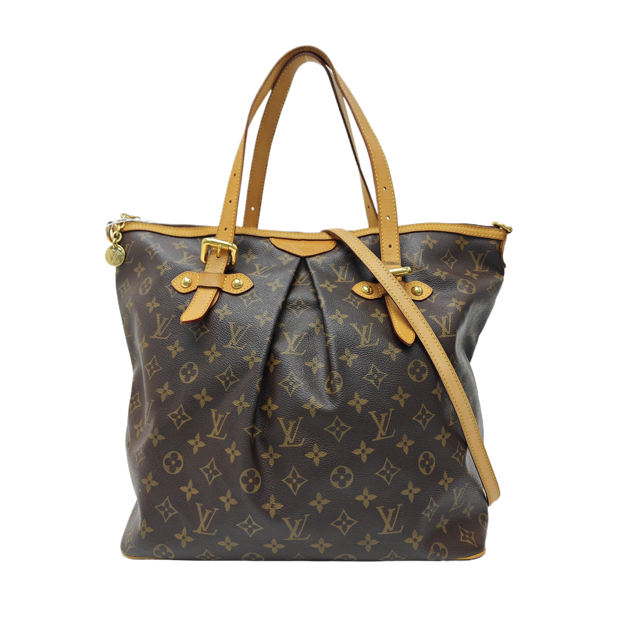 PALERMO GM Monogram Coated Canvas Brown