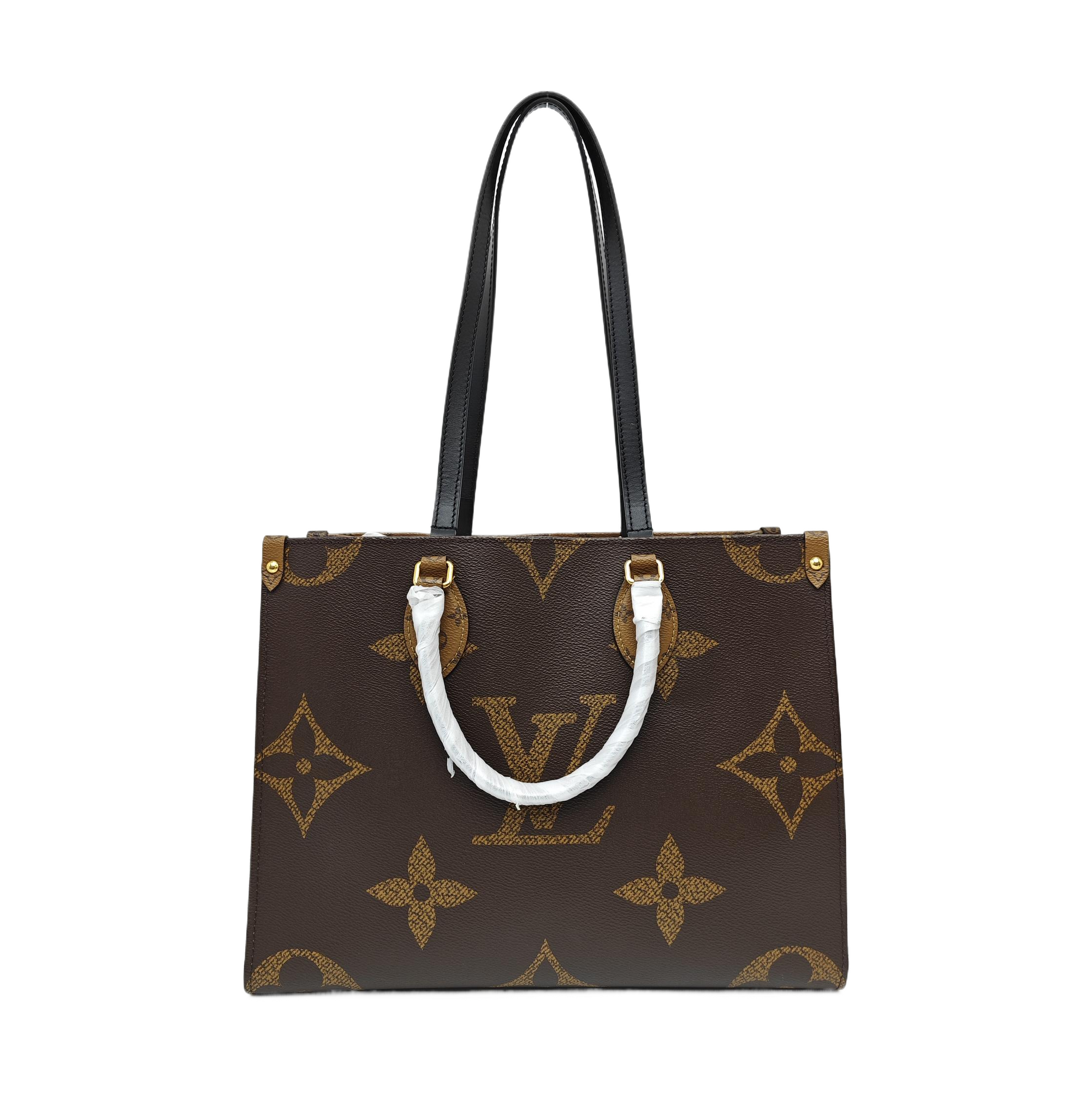 ONTHEGO MM Monogram Coated Canvas Brown