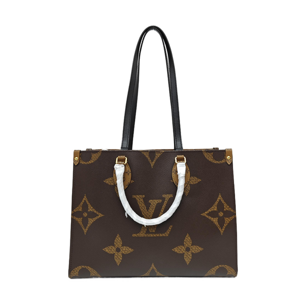 ONTHEGO MM Monogram Coated Canvas Brown