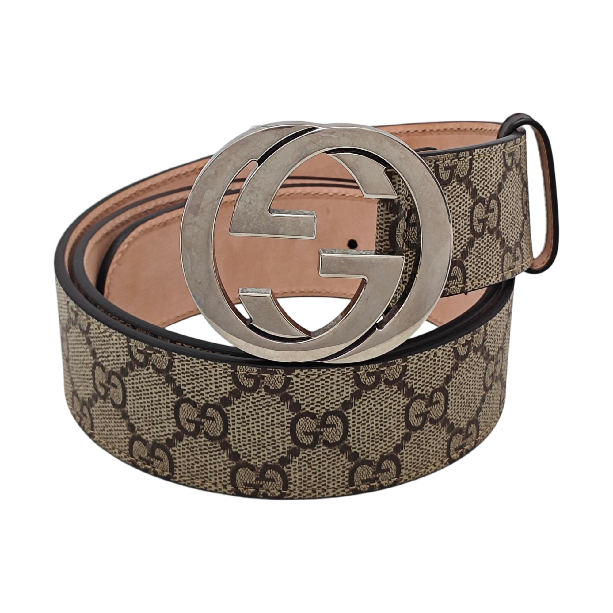 Coated Canvas Belt Beige
