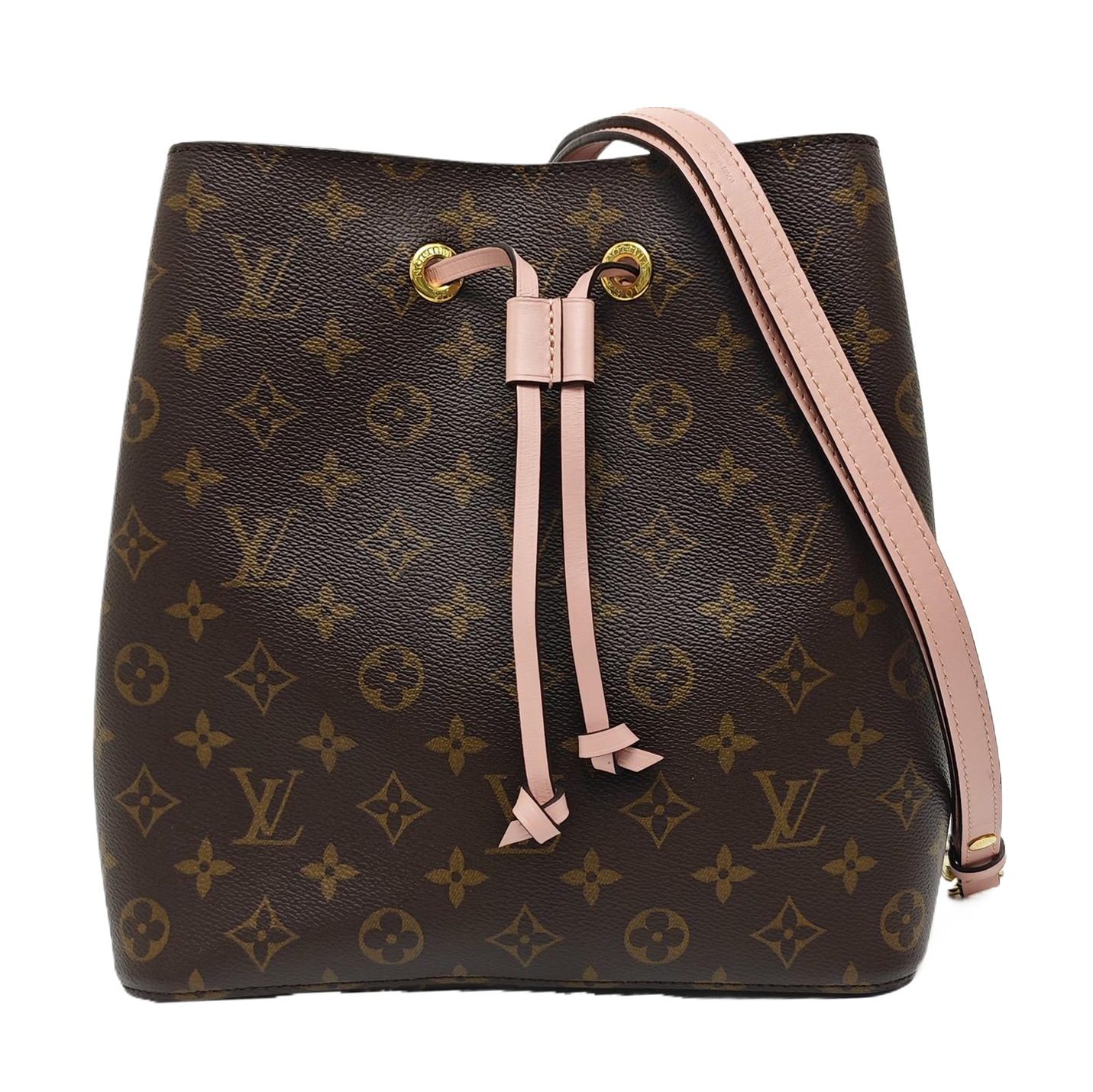 NÉONOÉ MM Monogram Coated Canvas Brown