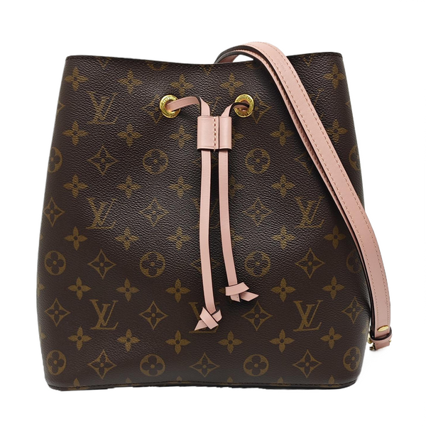 NÉONOÉ MM Monogram Coated Canvas Brown