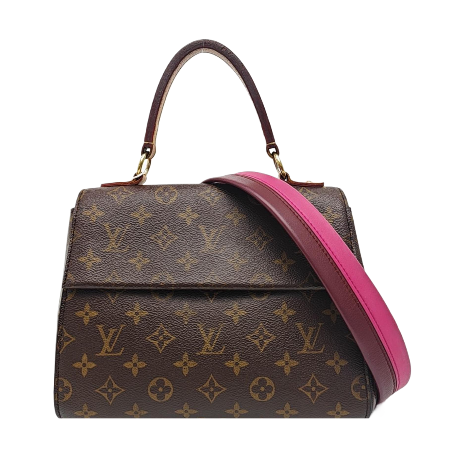 CLUNY PM Monogram Coated Canvas Brown