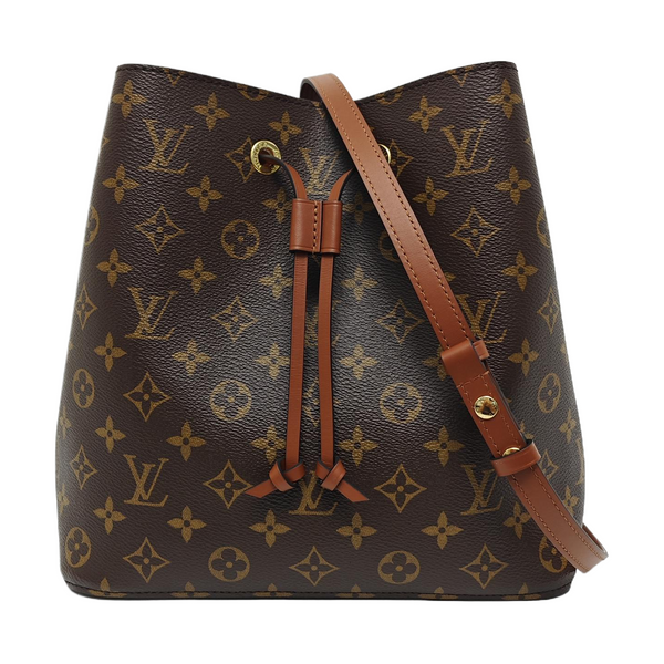NÉONOÉ MM Monogram Coated Canvas Brown