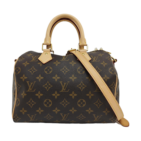 SPEEDY 25 Monogram Coated Canvas Brown