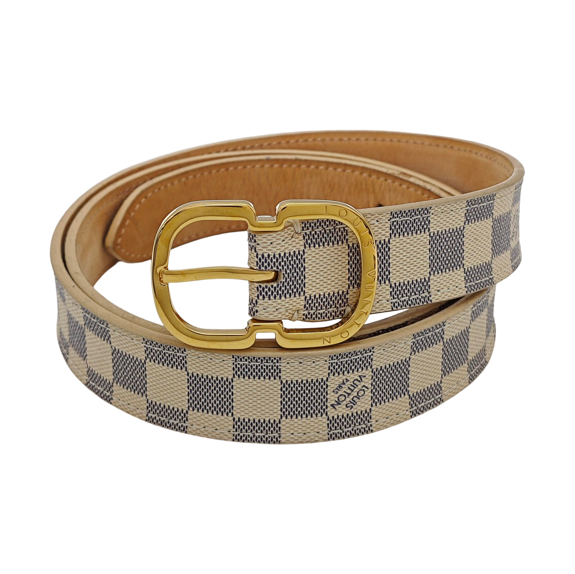 Coated Canvas Belt White