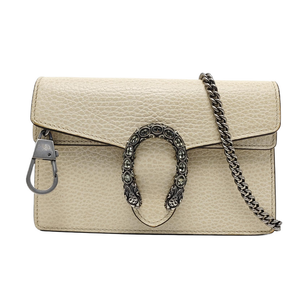 Authenticated pre-owned  Dionysus Super Mini Calfskin Beige - Shoulder Bag at Looply