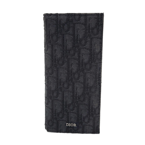 Oblique Canvas Wallet Black