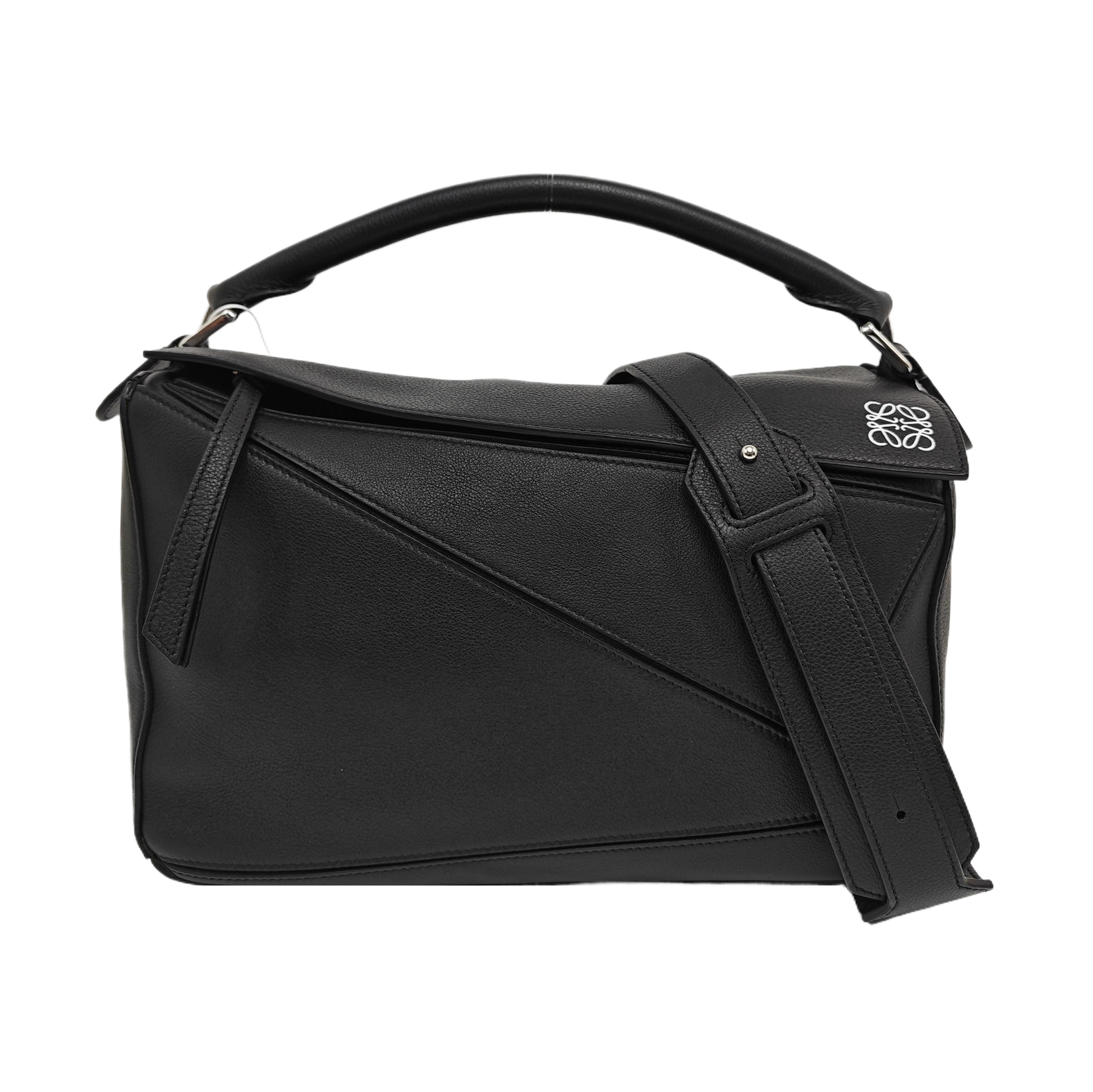 Puzzle Medium Calfskin Black