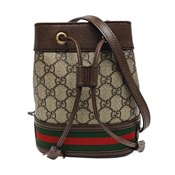 Ophidia Mini Monogram Coated Canvas Beige