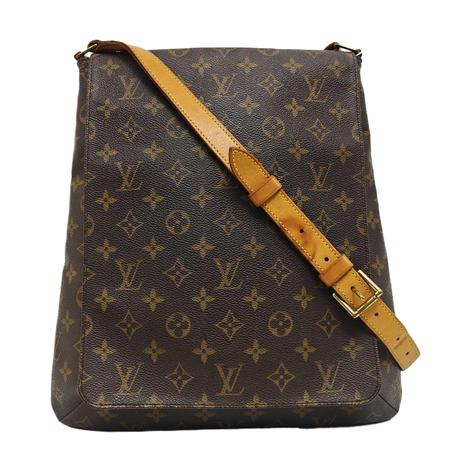 MUSETTE TANGO Lona Revestida con Monogram Marrón
