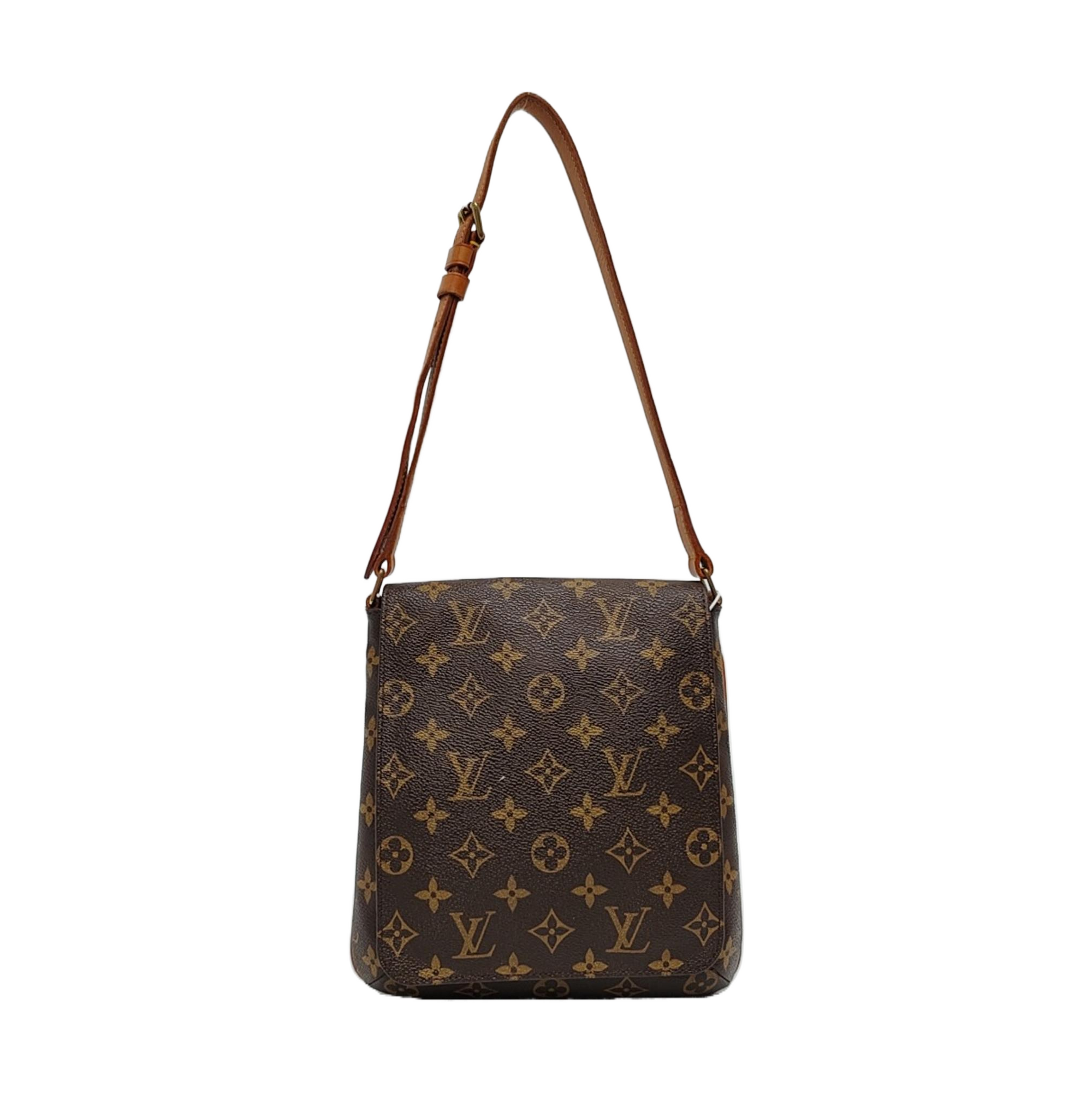 MUSETTE TANGO Monogram Coated Canvas Brown