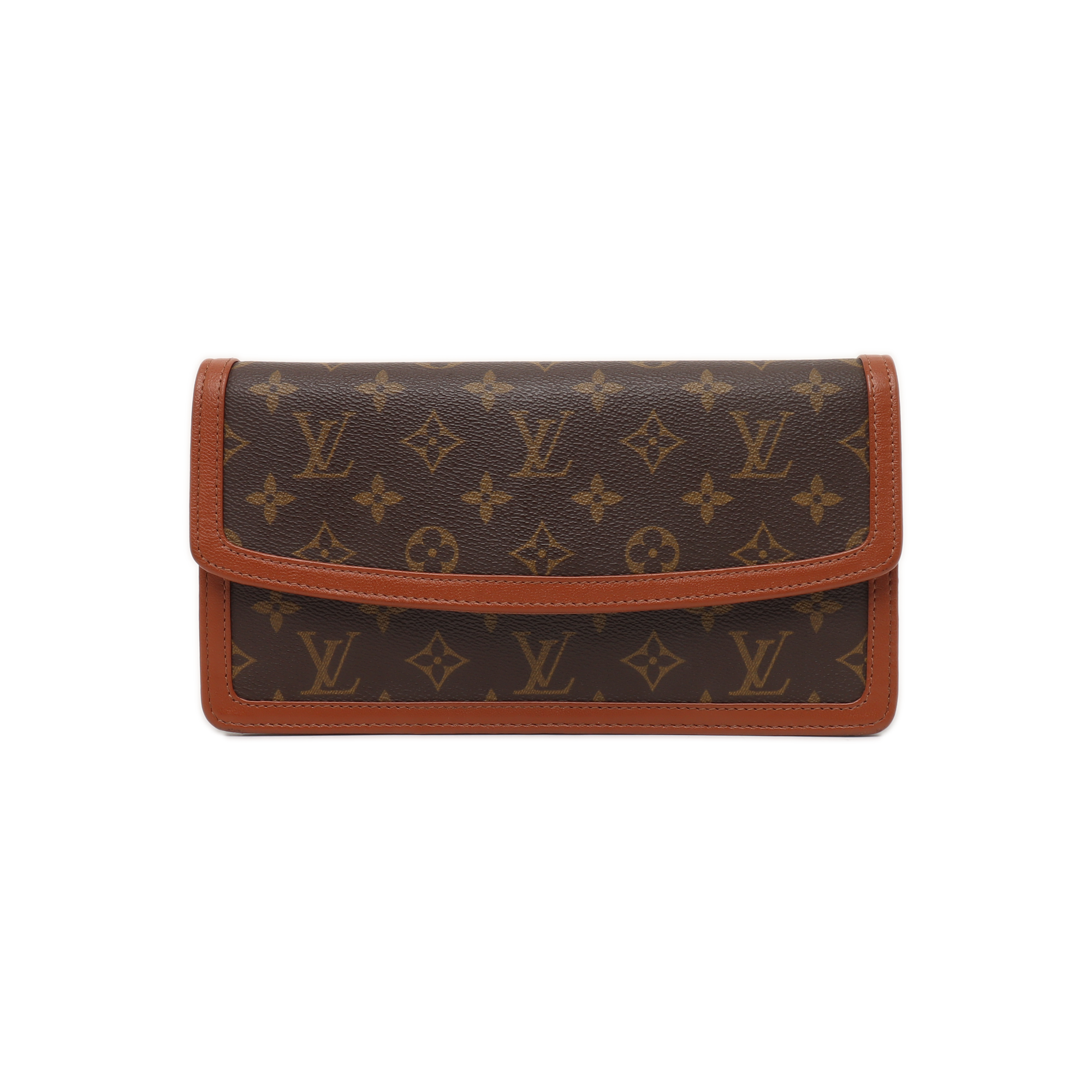 DAME Monogram Coated Canvas Brown