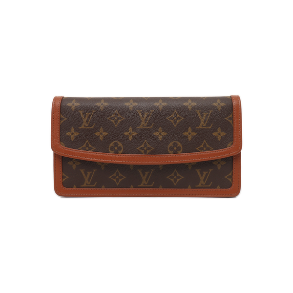 DAME Monogram Coated Canvas Brown