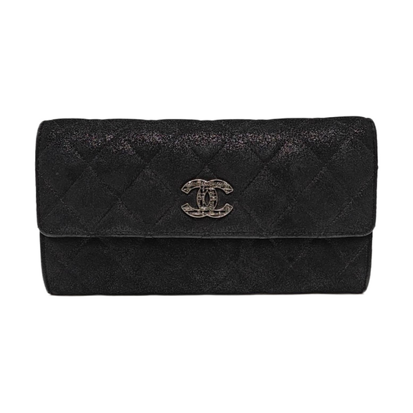 Quilted Lambskin Wallet Black