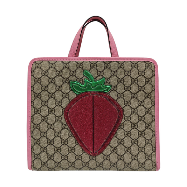 Children’s GG Bucket Monogram Coated Canvas Beige