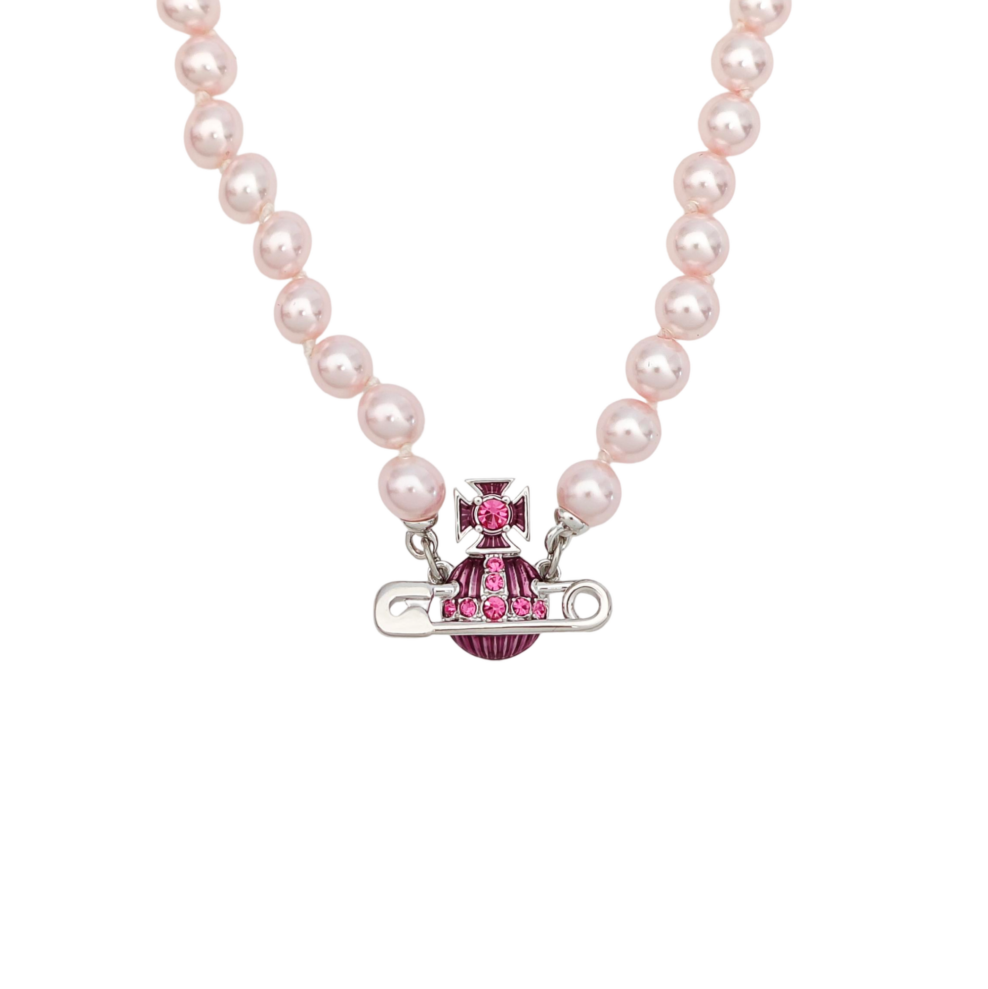 Metal Pink Necklace