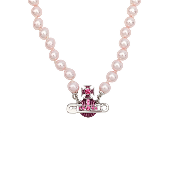 Metal Pink Necklace