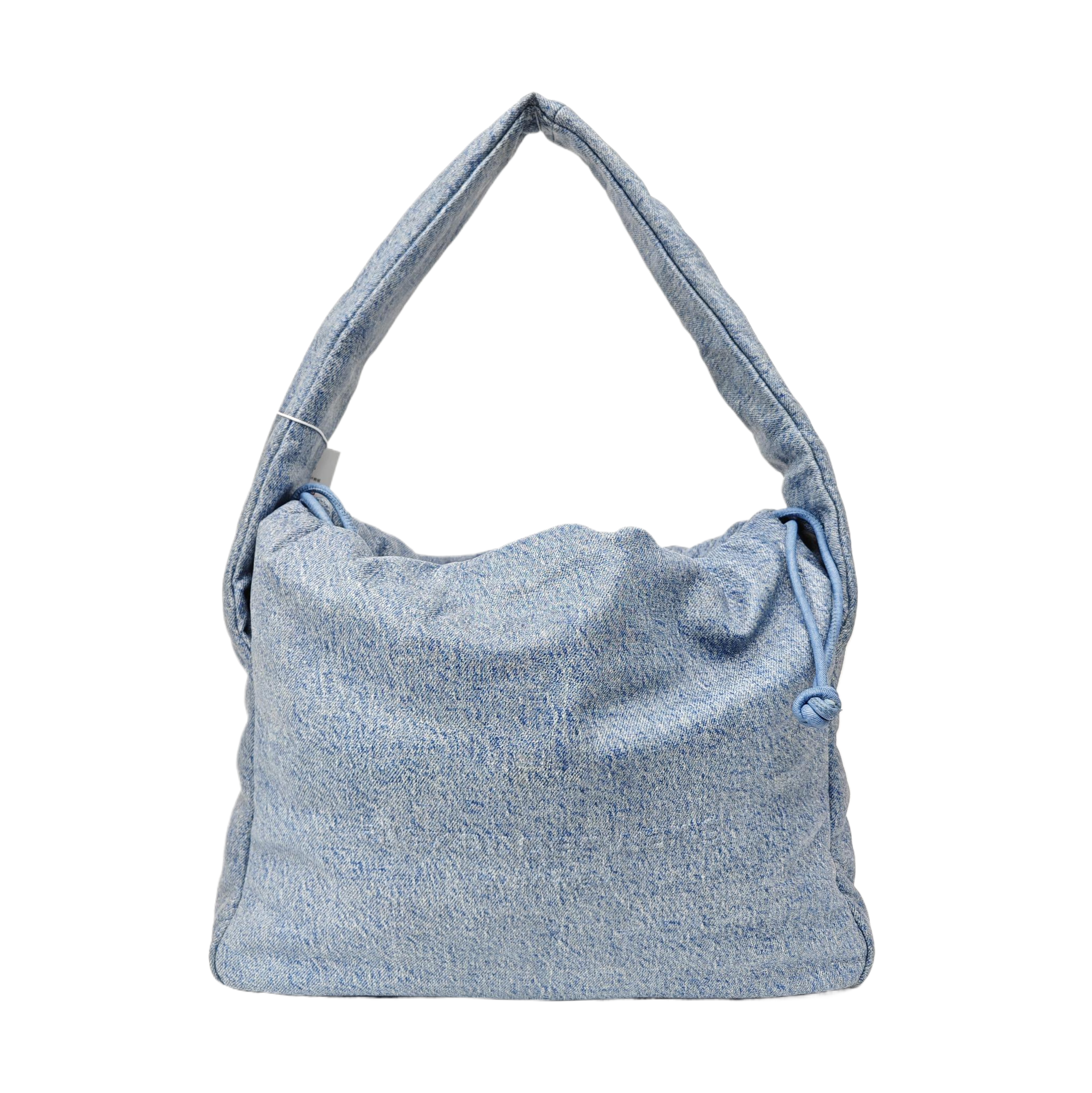 Coated Canvas Shoulder Bag Blue