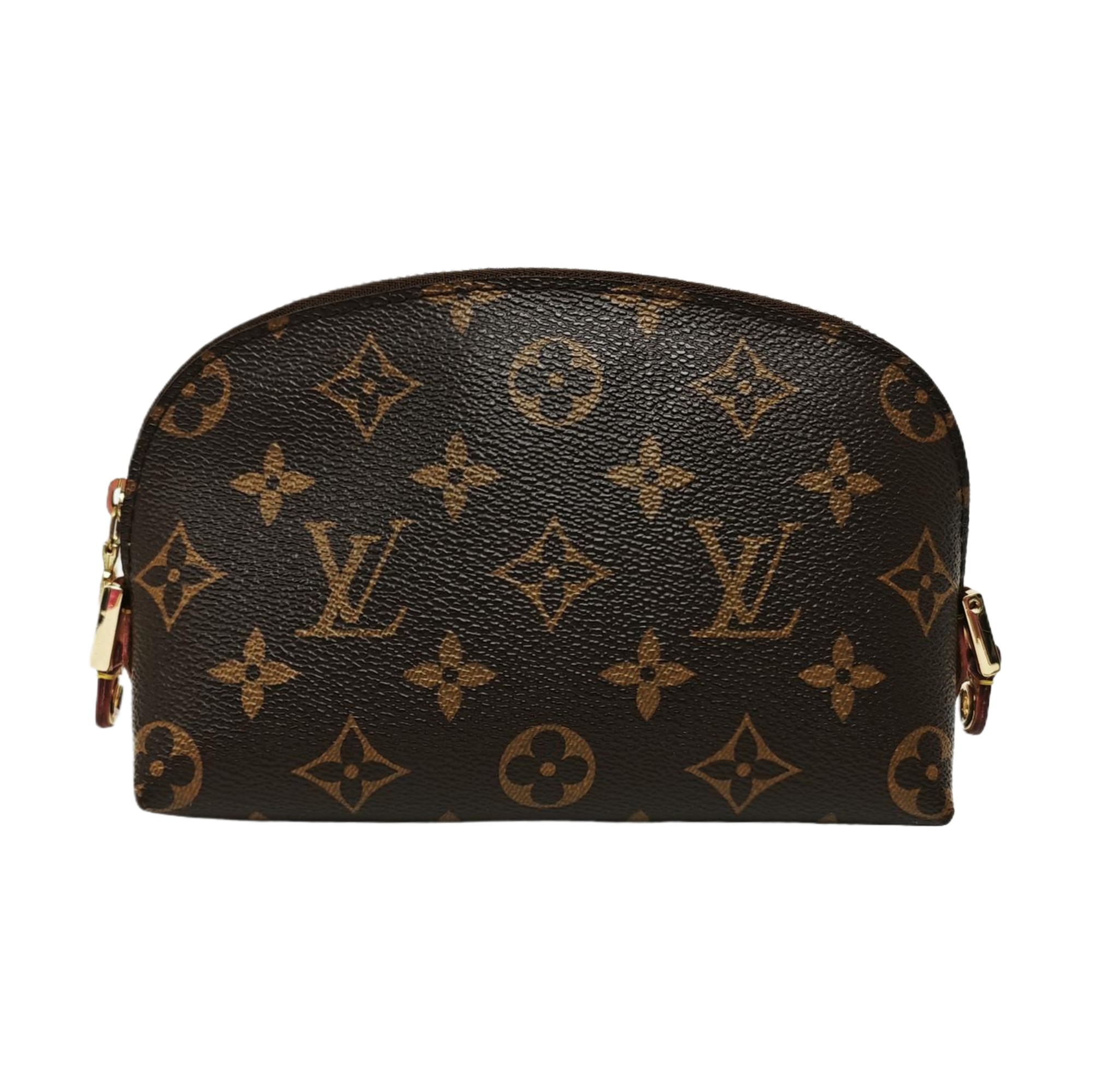 COSMETIC PM Monogram Coated Canvas Brown