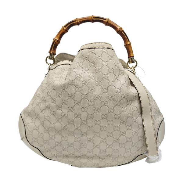 Bamboo 1947 Large Monogram Calfskin Beige