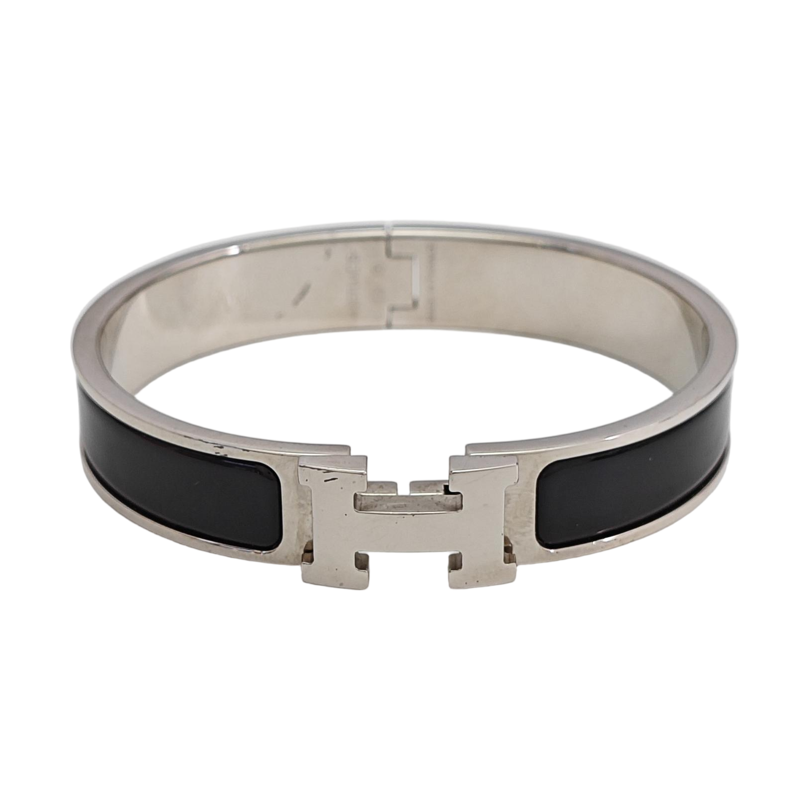 Clic Hh Metal Silver Bangle