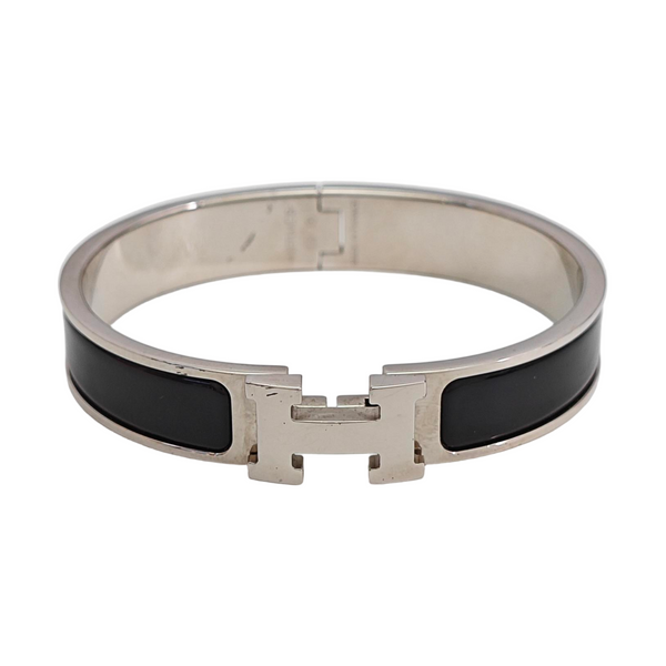 Clic Hh Metal Silver Bangle