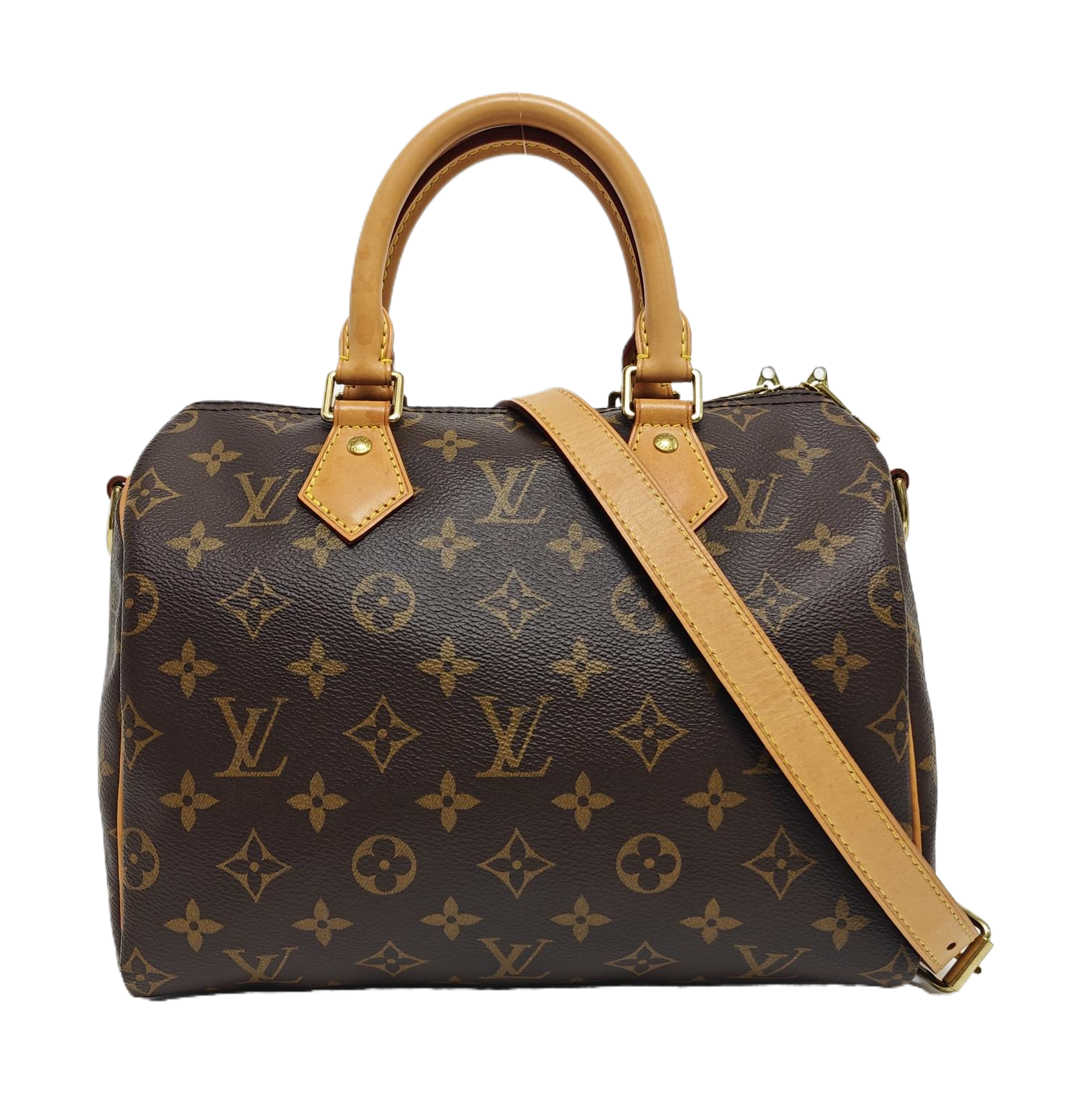 SPEEDY 25 Monogram Coated Canvas Brown