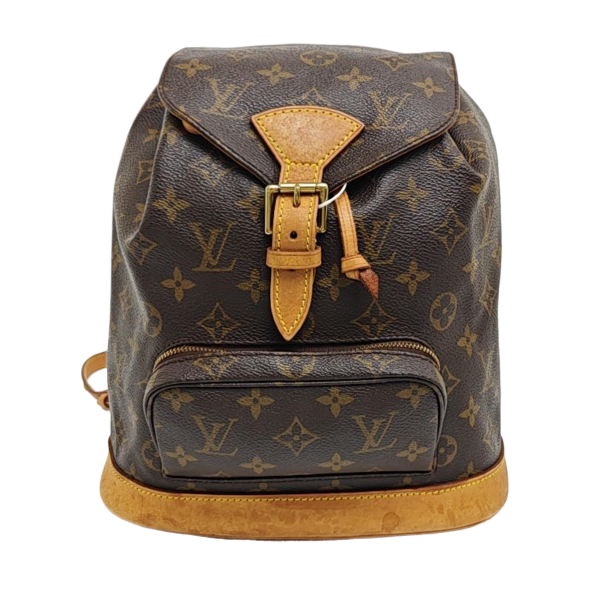MONTSOURIS MM Monogram Coated Canvas Brown