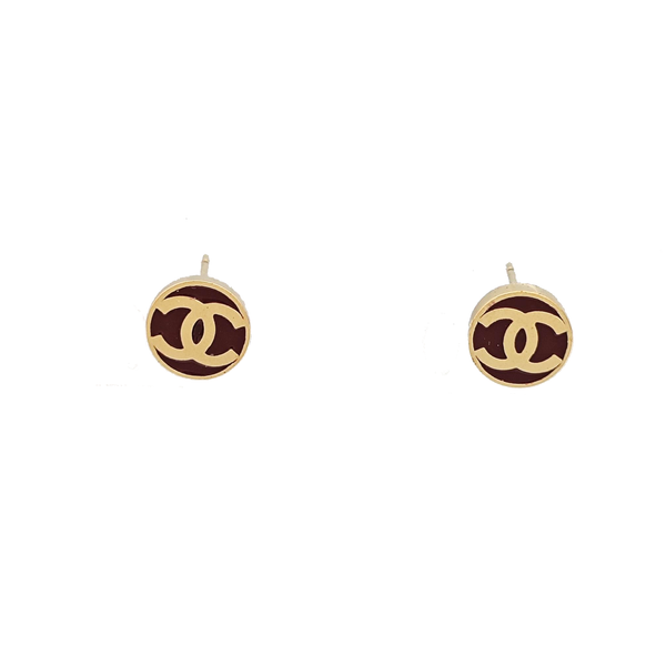 Metal Gold Stud Earrings