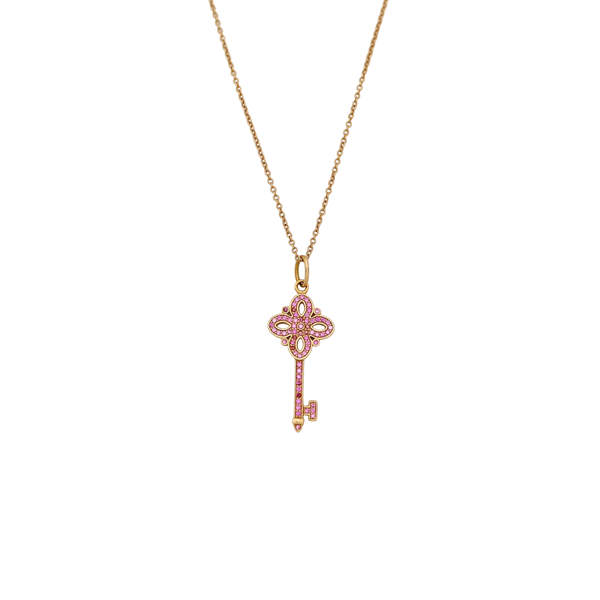 Tiffany Keys 18k Rose Gold Necklace