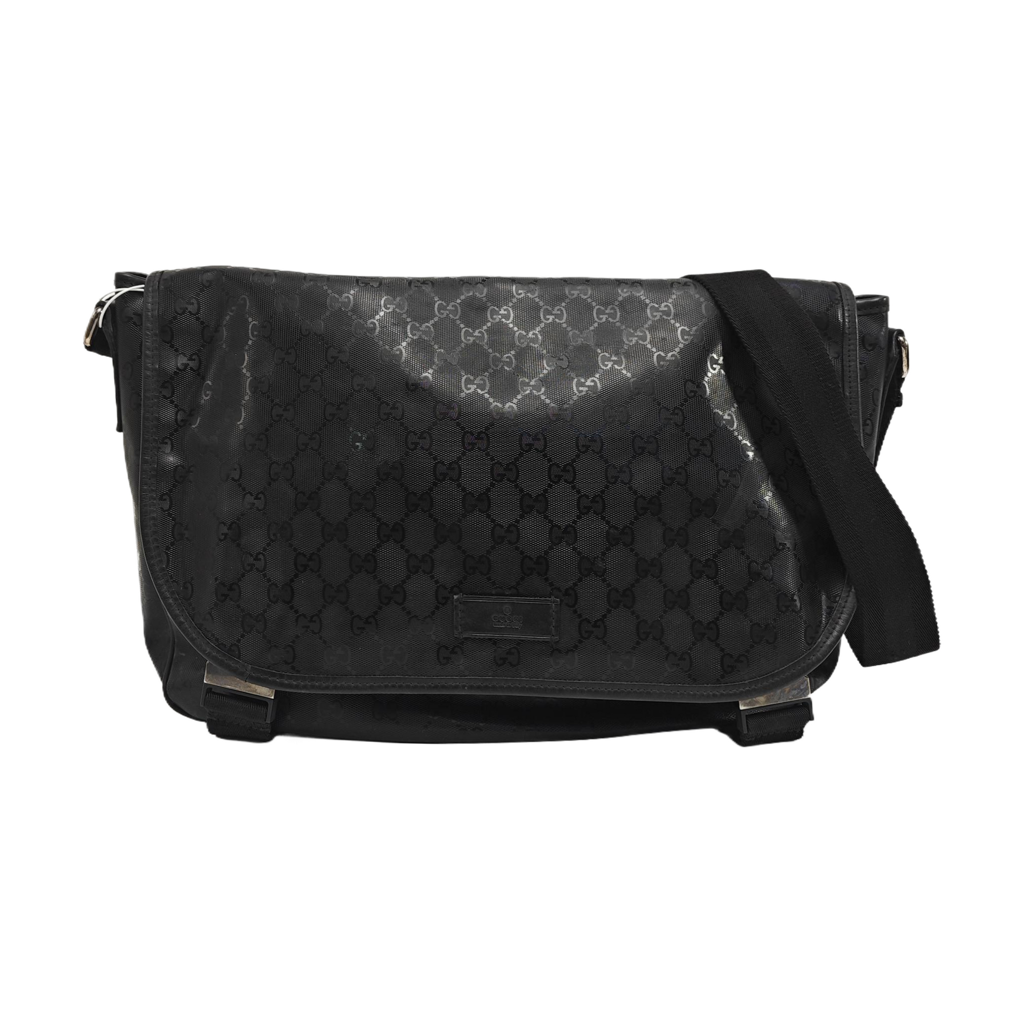 GG Imprime Monogram Coated Canvas Black