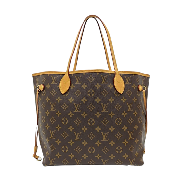 NEVERFULL MM Monogram Coated Canvas Brown