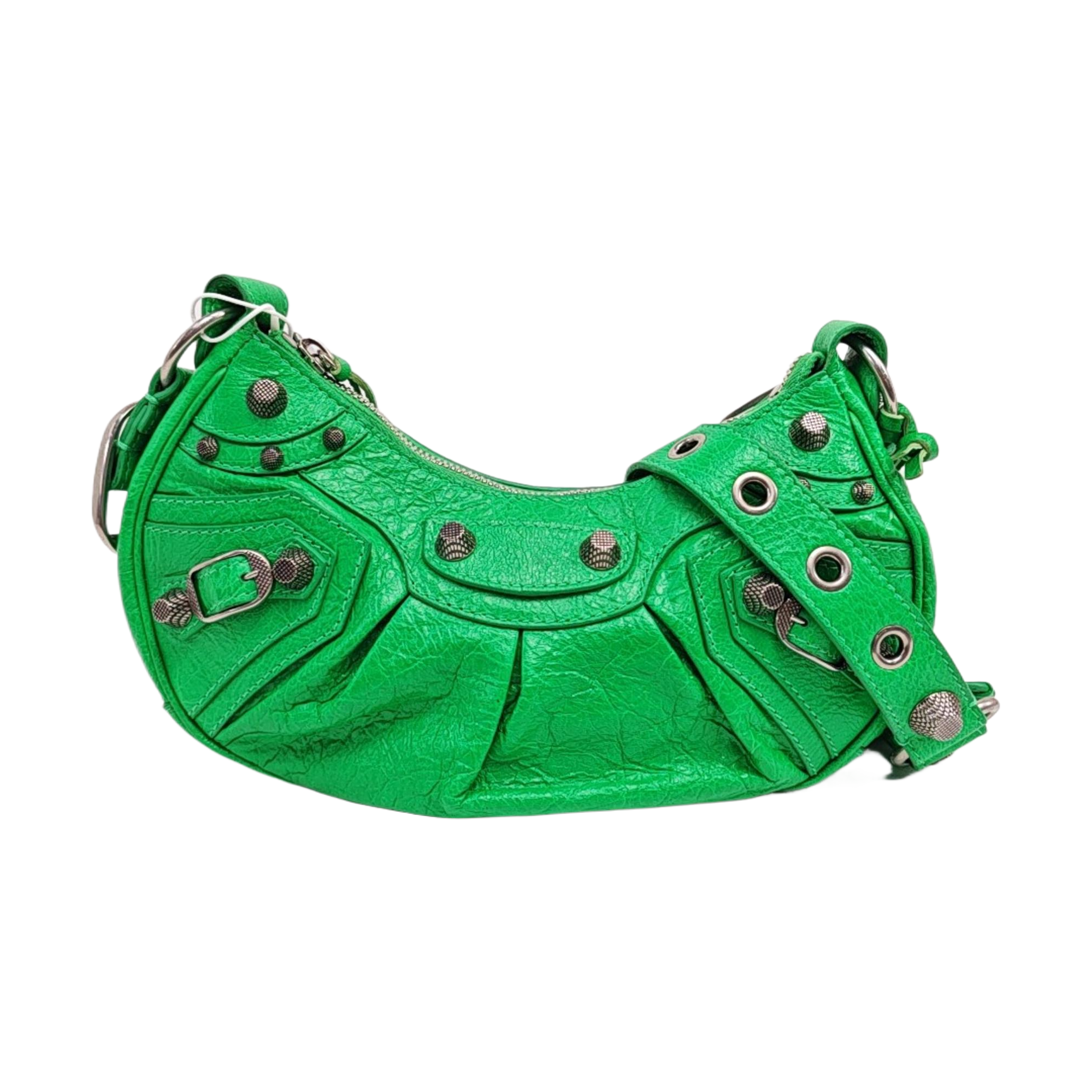 Le Cagole Mini Lambskin Green