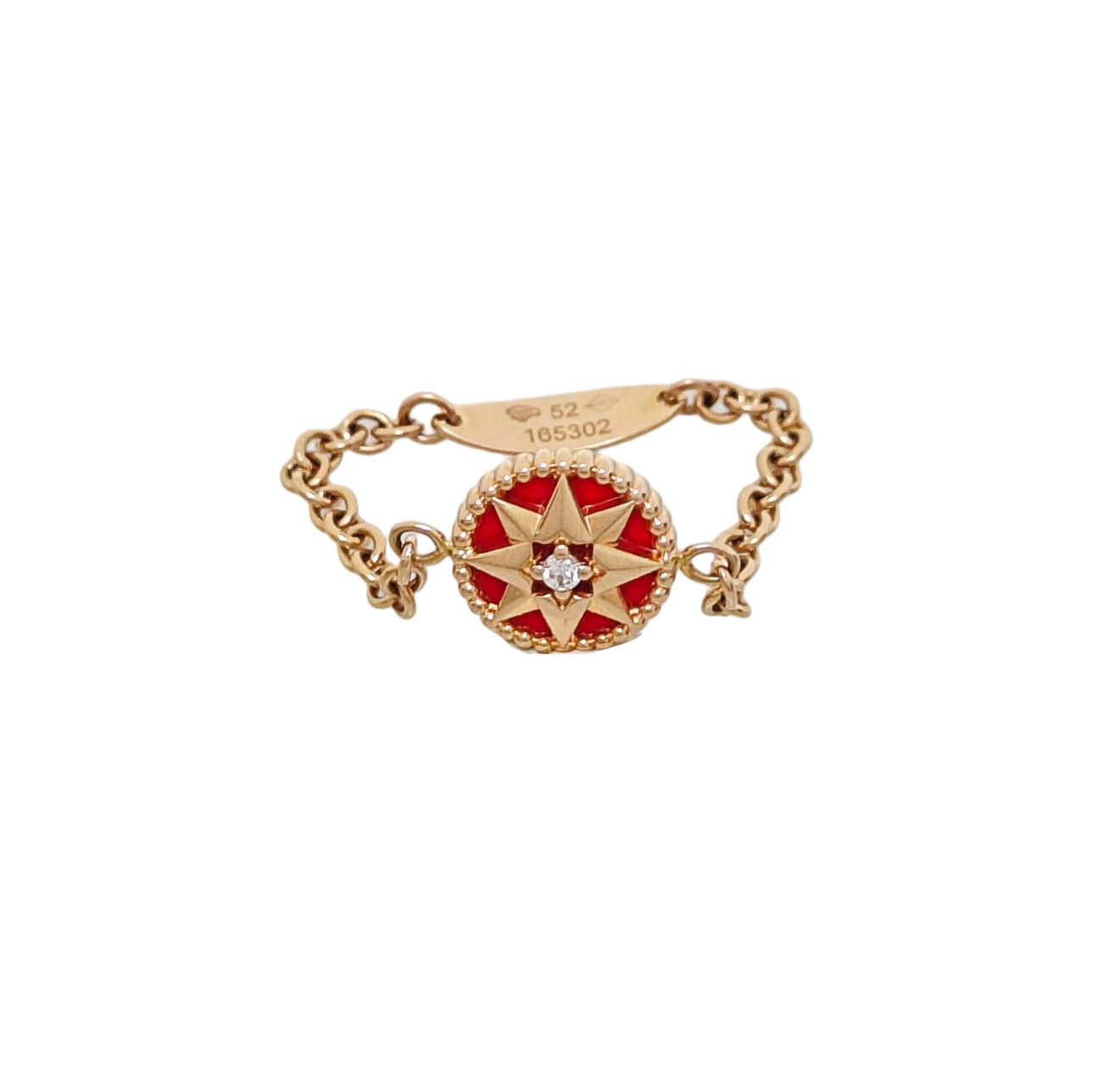 Rose Des Vents 18k Gold Rose Gold Ring EU 52