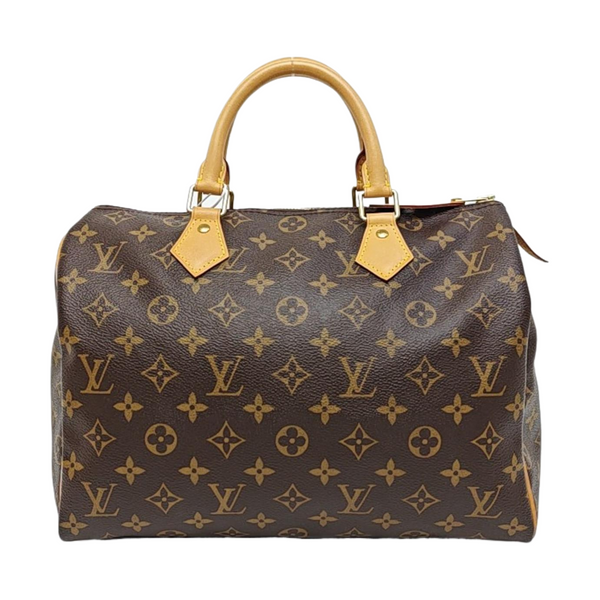 SPEEDY 30 Monogram Coated Canvas Brown