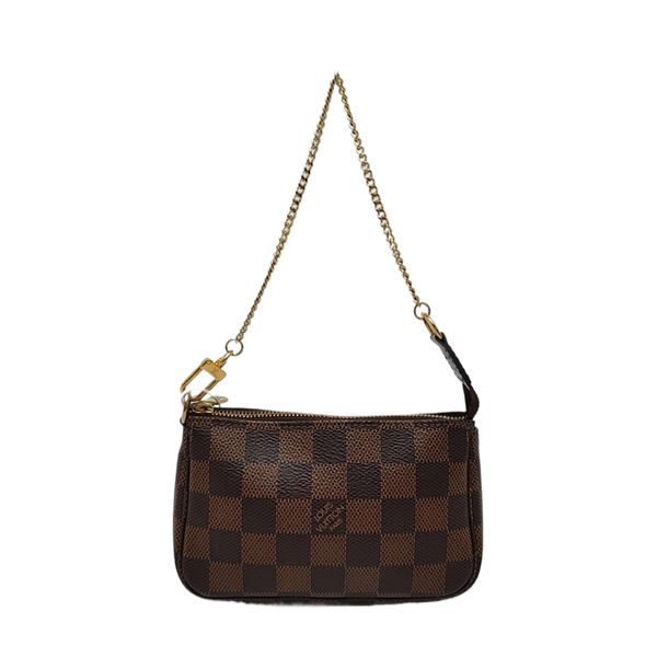 ACCESSOIRES Mini Damier Ebene Coated Canvas Brown