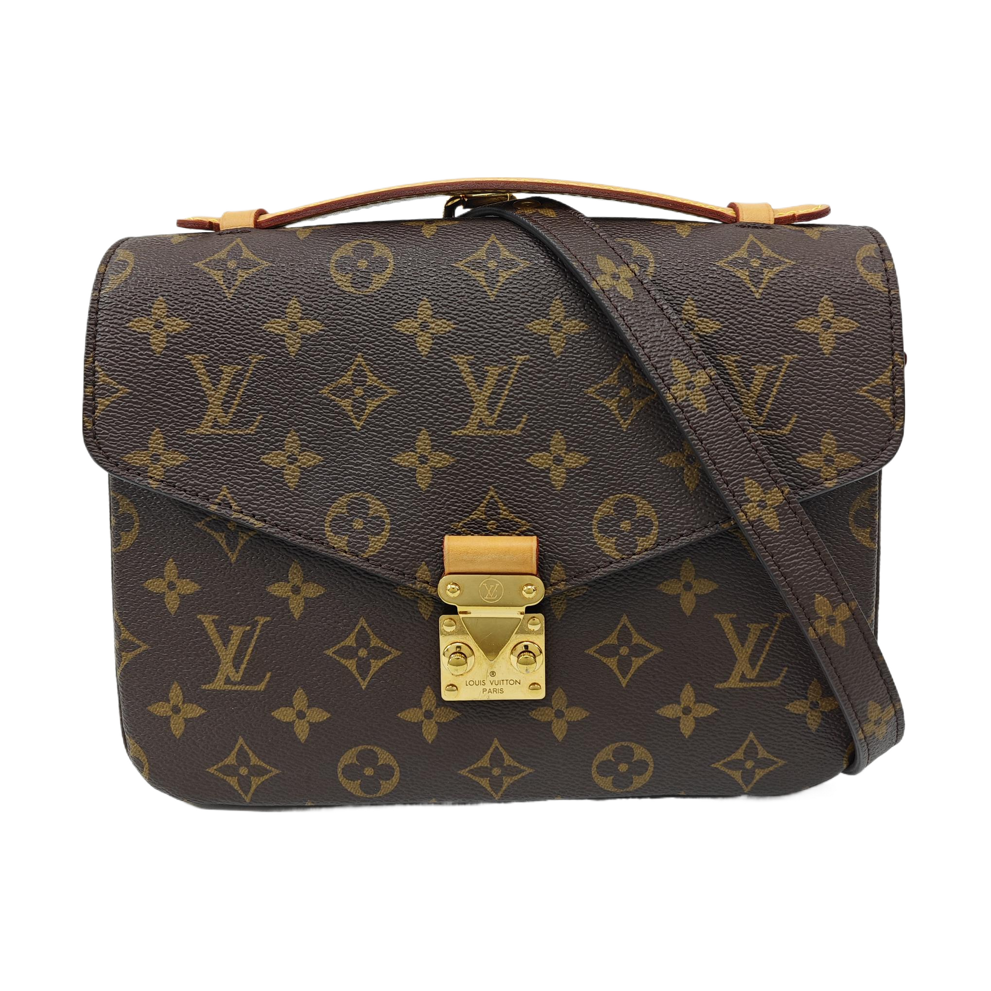 MÉTIS MM Monogram Coated Canvas Brown