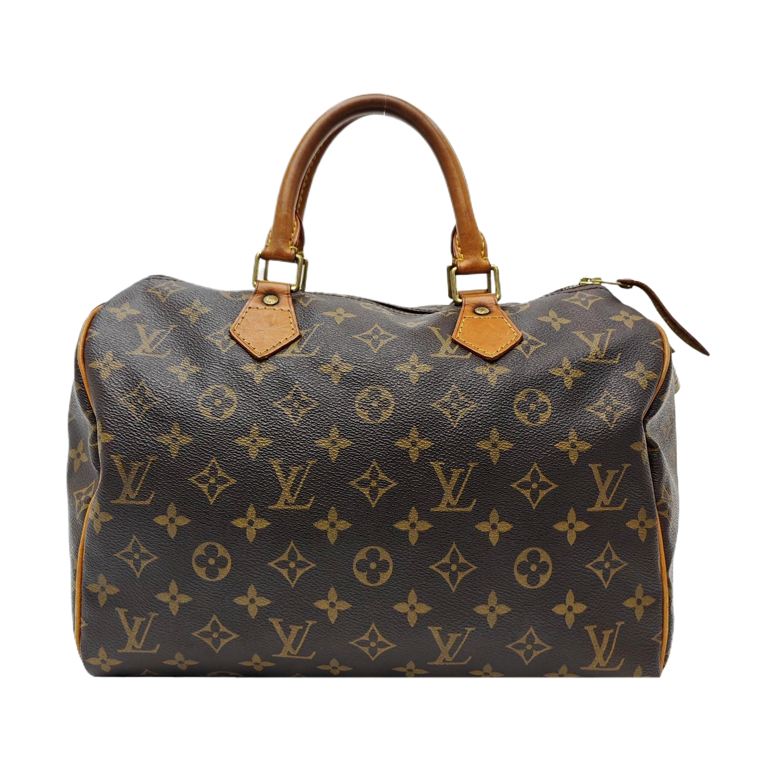 SPEEDY 30 Monogram Coated Canvas Brown