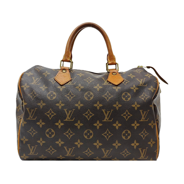 SPEEDY 30 Monogram Coated Canvas Brown