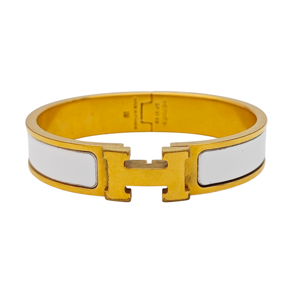 Clic H Metal Gold Bangle