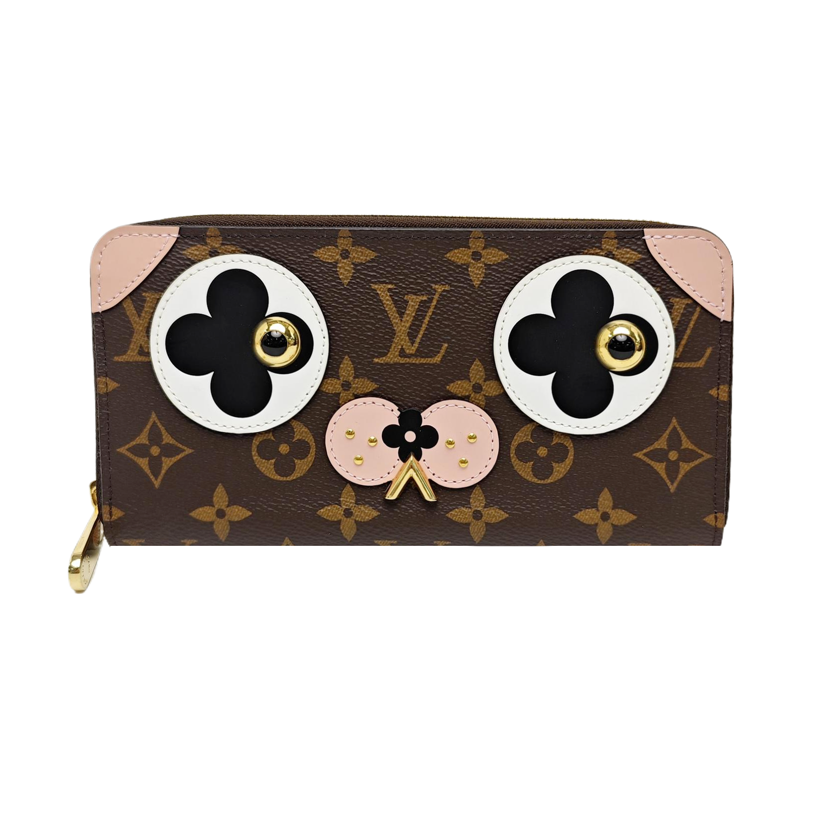 ZIPPY Monogram Coated Canvas Brown Wallet