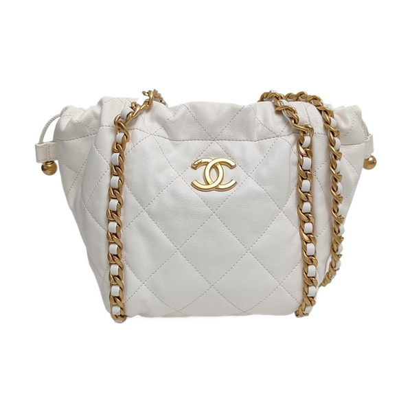 Quilted Calfskin White