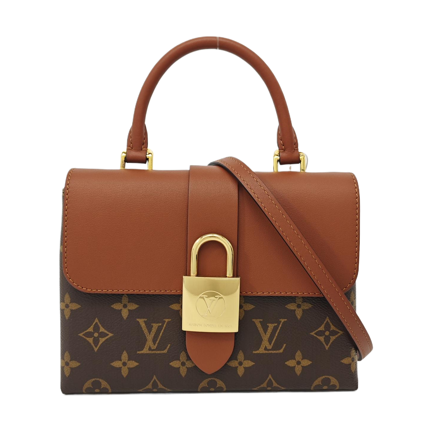 LOCKY BB Monogram Coated Canvas Brown
