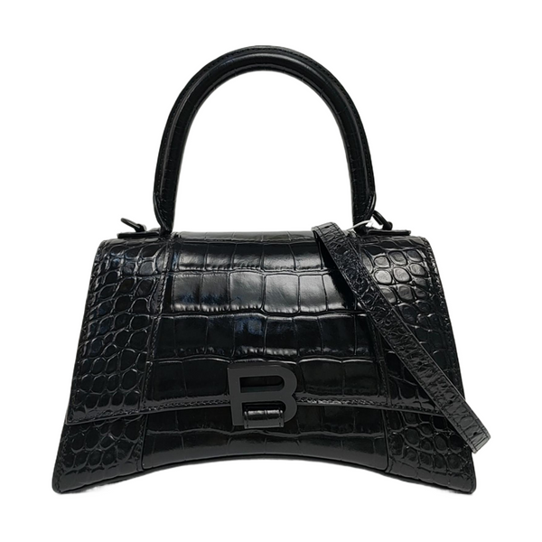 Hourglass S Calfskin Black